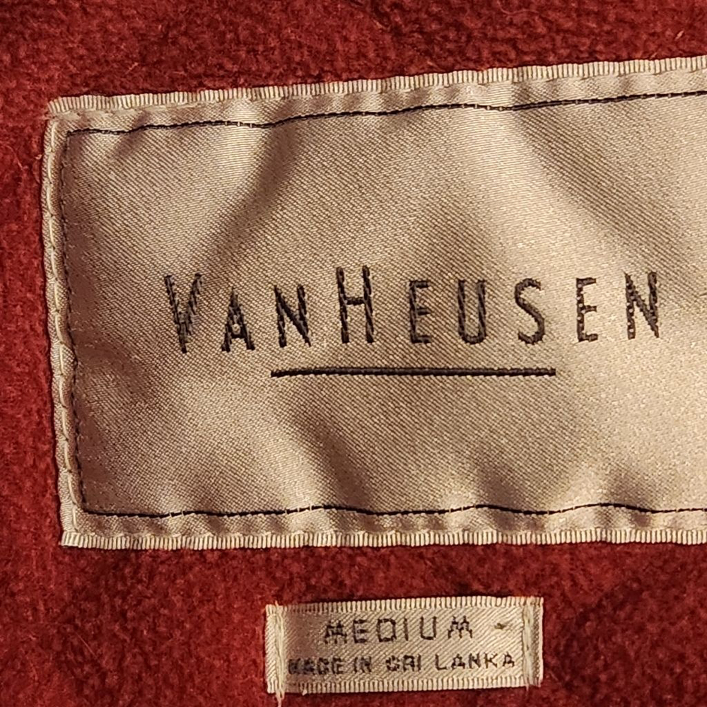 Van Heusen Women's Quilted Vest Olive Full Zip with pink lining size medium - Picture 5 of 9